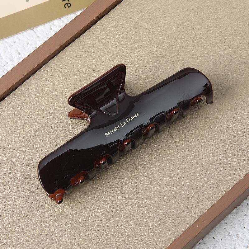 10cm Große Acetat-Haarklammer Vintage Geometrische Haarspangen für Damen Starker Halt Haifisch-Klammer Mode Haarschmuck
