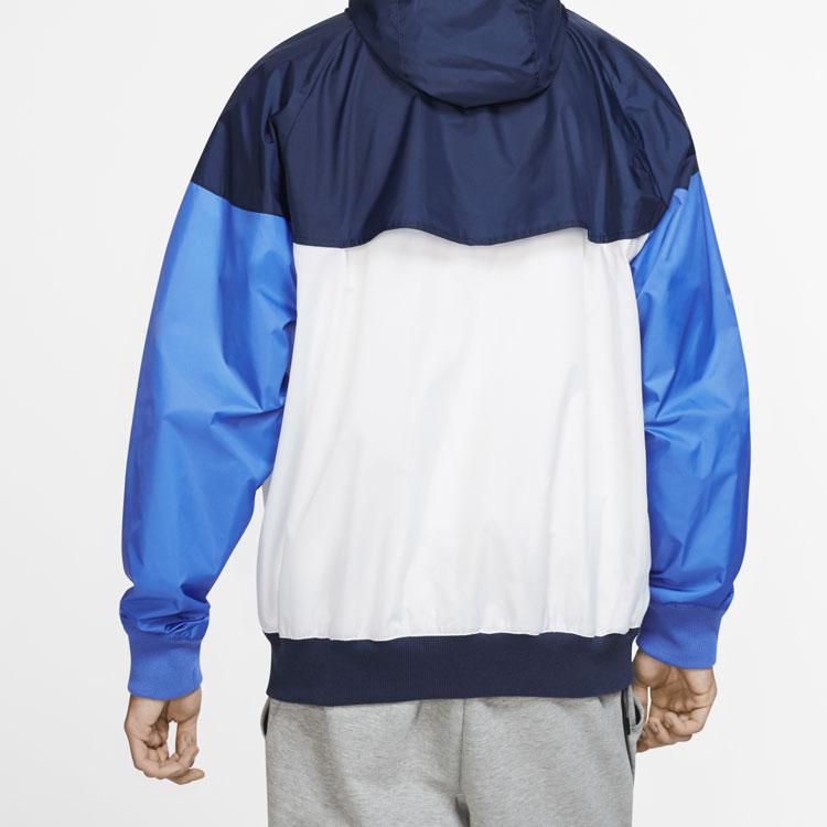 Nike Jachetă Windbreaker Colorblock cu Respirabilitate Bărbați Topuri Albastru-Ciel AR2192-122