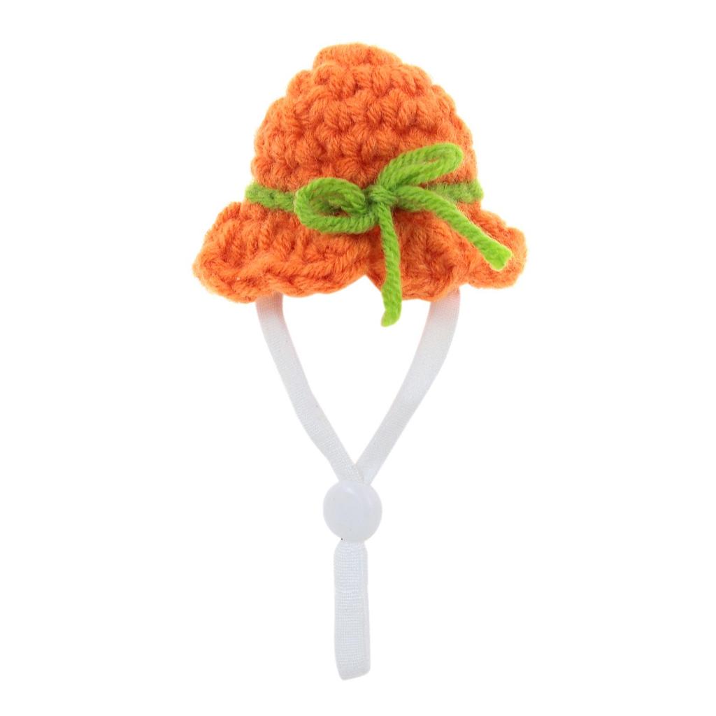 with Adjustable Strap Knitted Hats Party Clothes Accessories Handmade Hamster Hats