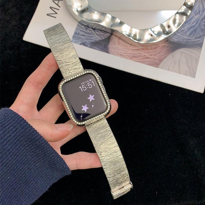 iWatch Band S10: Women's Premium Metal Band for Apple Watch Series 9, 8, 7, 6, SE, 5