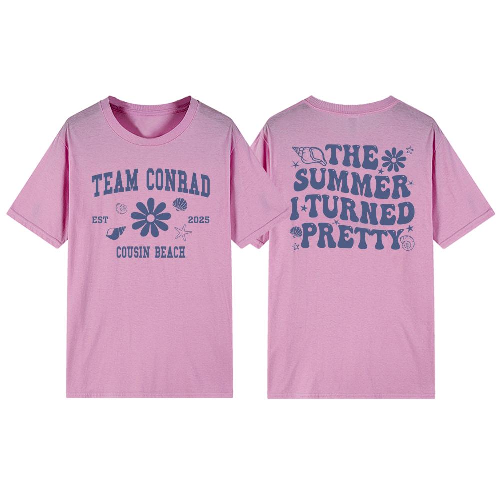 The Summer I Turned Pretty T-Shirt TSITP Team Conrad Tee Unisex Short Sleeve T-shirts Beach Summer Vibe Shirts Women Clothing