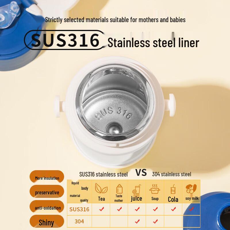 Diller Bear 316 Stainless Steel Kids Insulated Water Bottle