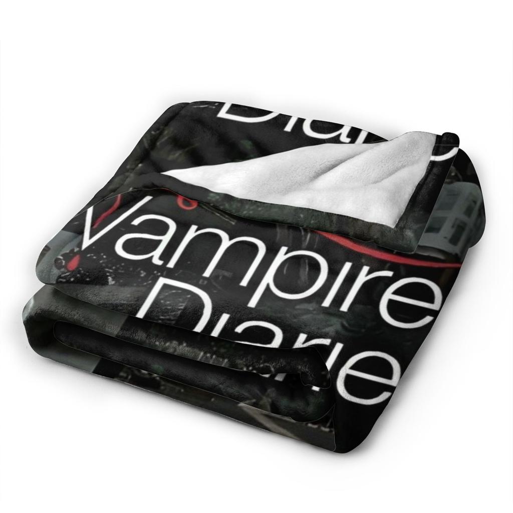 Coperta The Vampire Diaries Flanella Decorazione Dramma Horror Dark fantasy Coperte da Divano per Letto Viaggio Copriletti