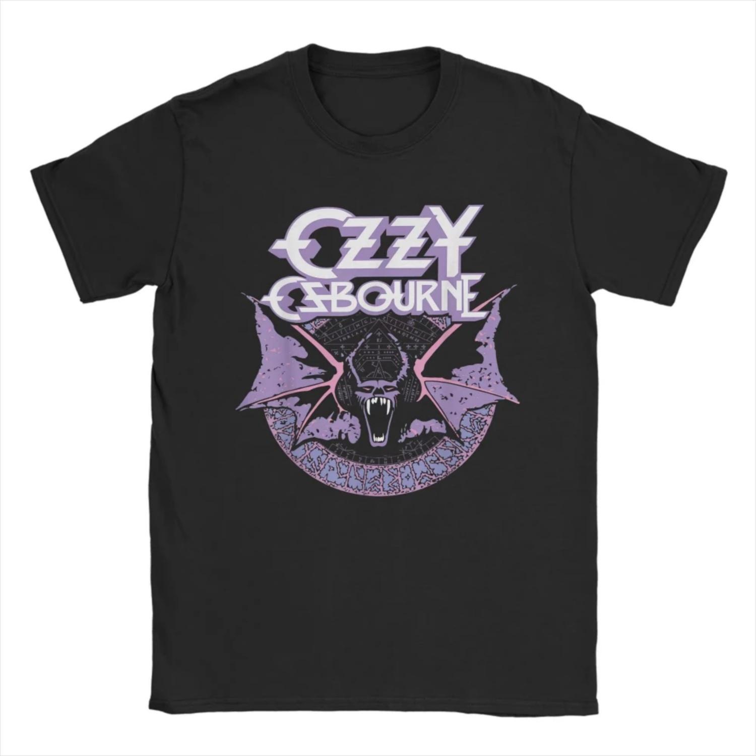 

Unique Heavy Metal Rock Ozzy Osbourne Pastel Bat Summer T-Shirts s O Neck Cotton T Shirts Short Sleeve Tees Clothes S чёрный