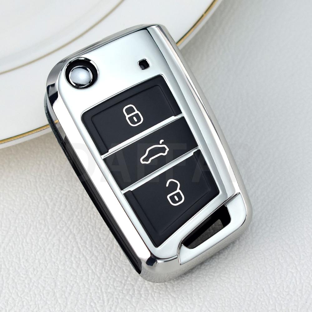 Fit For Volkswagen Vw Golf 7 Gti Mk7 R Touran Skoda Octavia 3 Superb Karoq Kodiaq Seat Leon Mk3 Ateca Tpu Auto Key Fob Cover Case