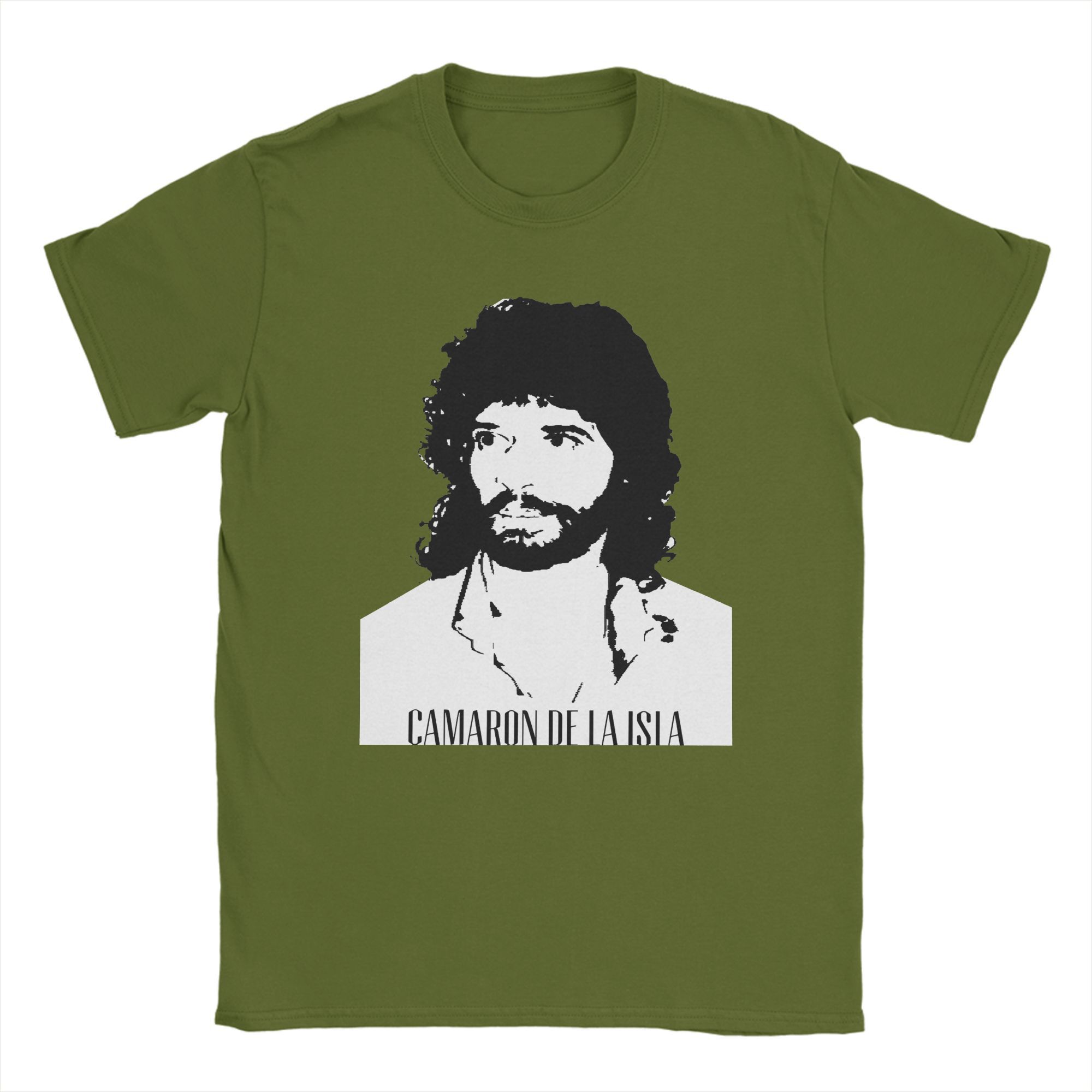 

Novelty Camarons De La Isla Flamenco T-Shirts Men Crew Neck Cotton T Shirt Short Sleeve Tees Gift Clothing 4XL