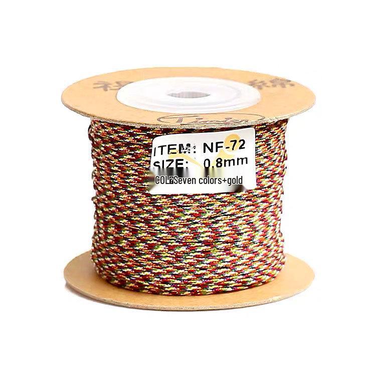 Five-Color Bracelet Weaving Rope: Vajra Jade Thread for Wenwan, Buddhist Beads, Star Moon Bodhi & Beading Strings