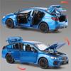 1/30 Subaru Impreza WRX STI Alloy Sports Car Model Diecast Metal Racing Vehicles Car Model Sound Light Simulation Kids Toys Gift