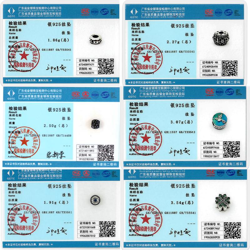 925 Silver Clip Charms with CZ Pave Round Beads Safety Chain Charm for Jewelry Making Fit Original Bracelet