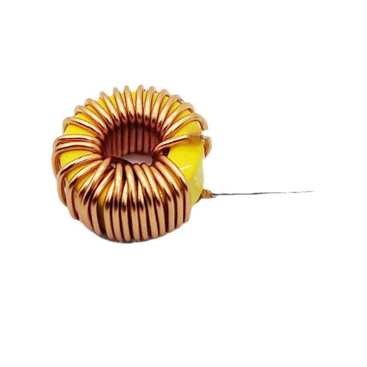 Yellow-White Ring T37-26 Inductor, 0.50mm Wire Diameter, 33uH 3A, for Car Chargers