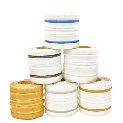 1 rollo de tira adhesiva de PVC para borde de rodapié, pegatina para moldura de techo, pegatina para pared, pegatina para línea de esquina