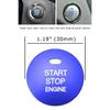 Blue Keyless Engine Push Start Button Trim For Hyundai Sonata Elantra Kia Optima