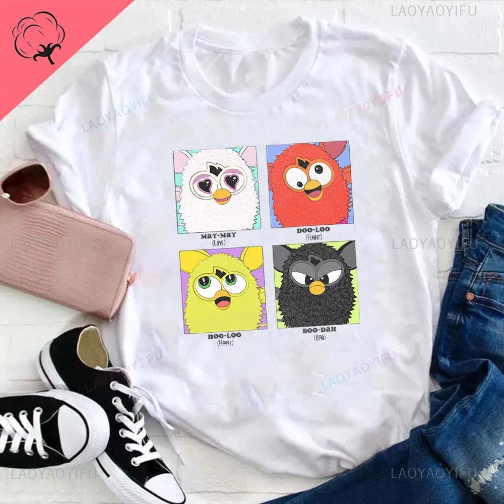 Furby Twilight Volturi New Moon Aro Caius Marcus The Volurby Funny Cartoon Classic Cotton T-Shirt  Tee Graphic T Shirts cotton