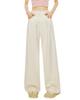 Wide pants for gaucho elastic loose long long body coverage [HIMATI] women, pants, waist, fit, plain, length, slimming, refreshing, casual, summer,