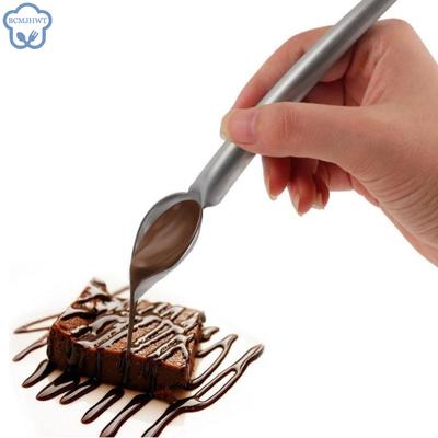 Deko-Schokoladenlöffel, Lebensmittel-Schreibstift, Schokoladen-Dekorationswerkzeuge, Kuchenform, Sahnebecher, Keks-Zuckerguss-Spritztüllen