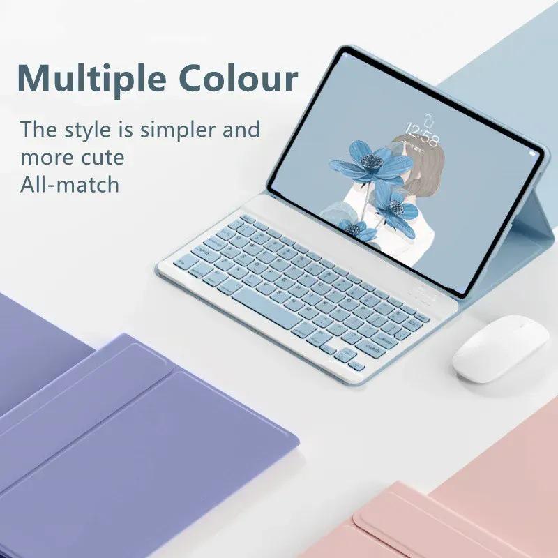 Honor X8a/X9 Pro Tablet Leather Case with Magnetic Wireless Bluetooth Keyboard (Russian Compatible)