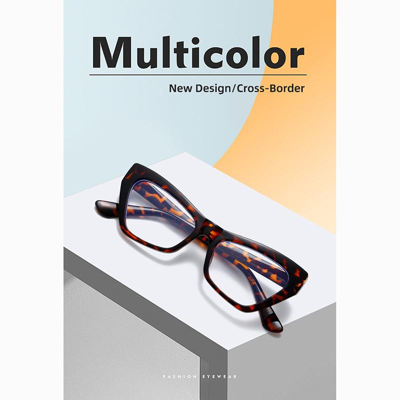 Kadınlar İçin Yeni Kedi Gözü Gözlükleri Mavi Işık Önleyici Şık Dekoratif Gözlük