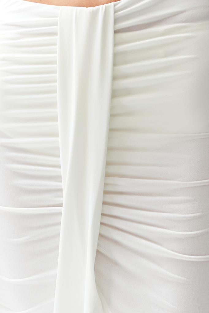 Women's Fashion New Skirt Black Fitted Maxi Woven Slit Skirt