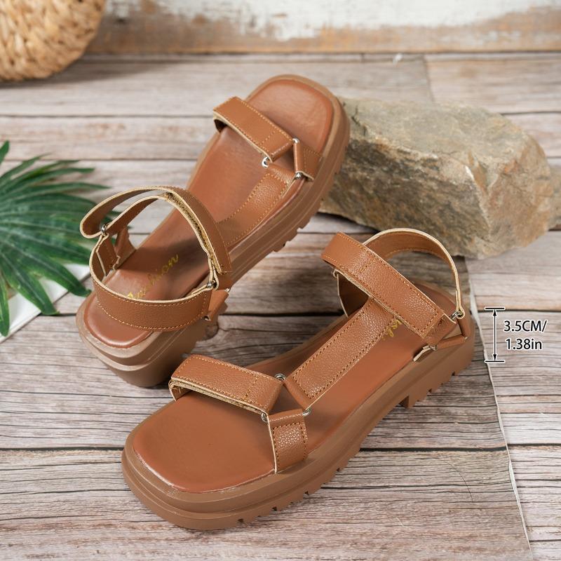 

Women’s Roman Style Open-Toe Sandals Comfortable Summer Beach Shoes 42 темно-коричневого
