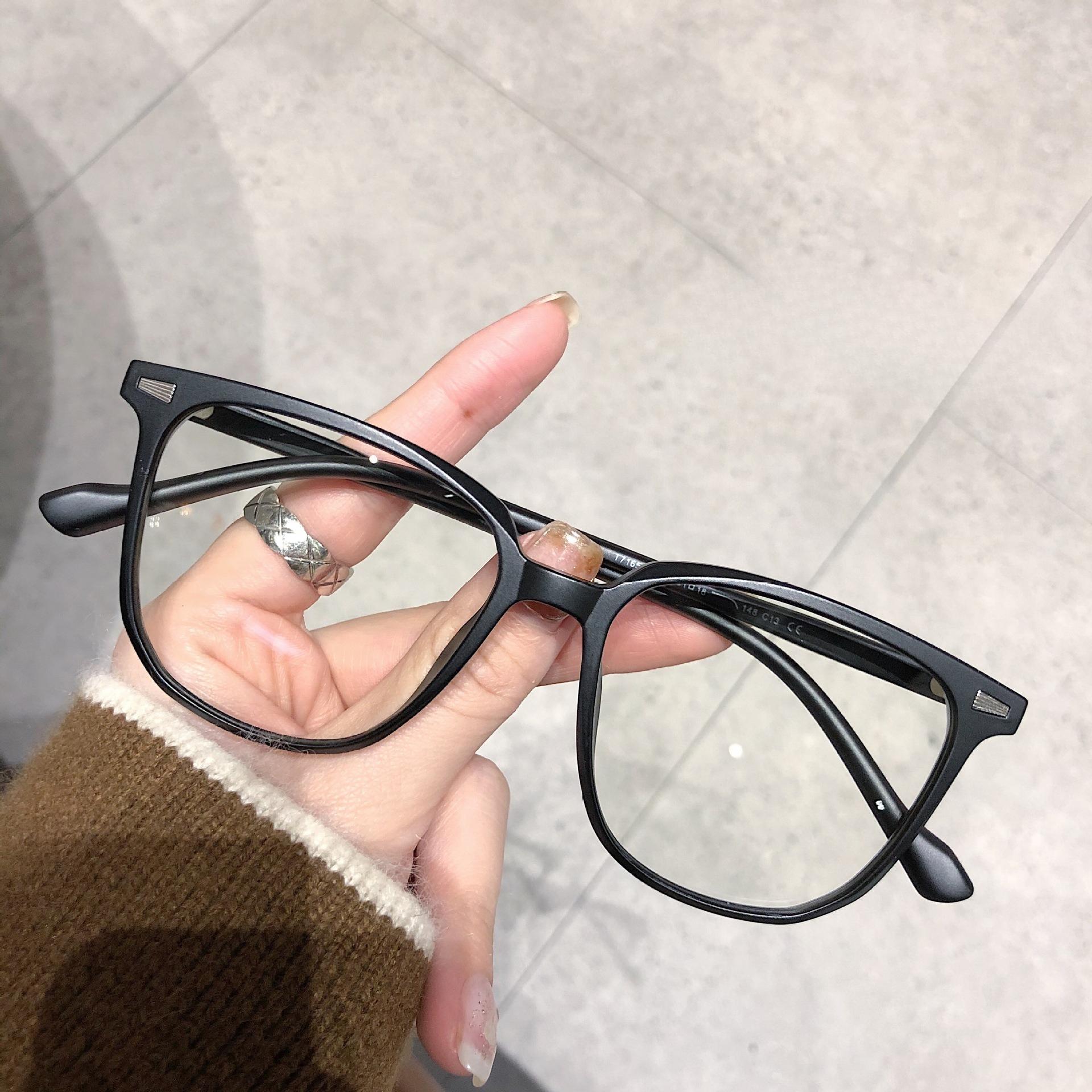

Luxury Oversized Myopia Glasses Unisex Women Men Anti-Blue Light Minus Sight Prescription Eyeglasses Vintage Optical Spetacle 0(anti-blue)