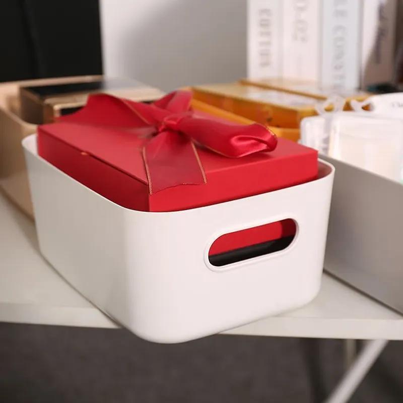Miscellaneous Storage Box Desktop Plastic Box Bathroom Cosmetics Sorting Box Kitchen Storage Box Snack Storage Basket YLE540