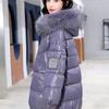 Large Size Padded Jacket Winter Glossy Fur Collar Padded Jacket Loose and Thickened