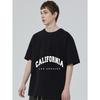 Kalifornien Los Angeles Grafik T-Shirt Schwarz Oversized Streetwear Lässiges Oberteil Unisex Mode Trendy Urbaner Stil Sommerkleidung