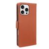 For iPhone 16 Pro Max Wallet Case with Dual Magnetic Clasp Litchi Textured Leather Flip Stand Phone Cover