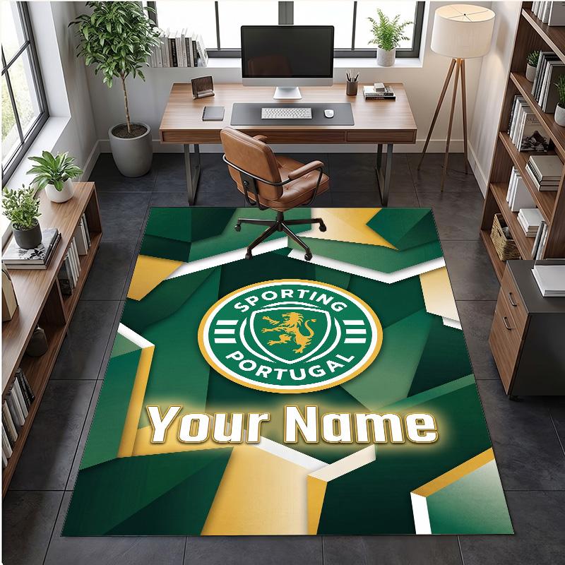 Crystal Velvet Rug Sporting CP Print Custom Name Text Floor Mat Home Decor