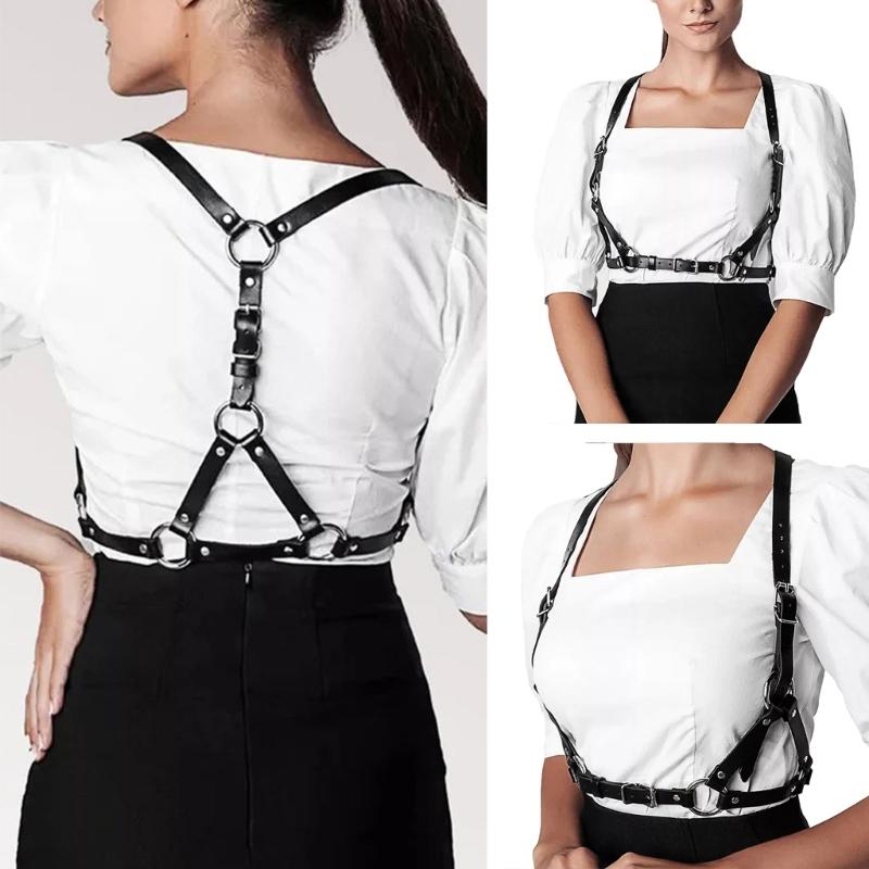 Punk Waist Belt for Women Body Corset Harness Strap for Cosplay Party Night Club Costume Waiststrap Female Accessories