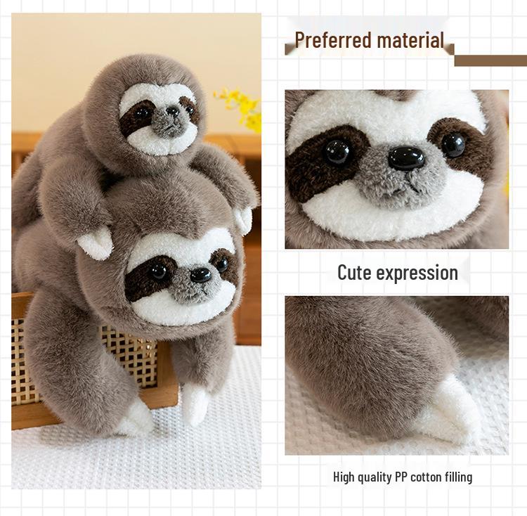 Mego Herriot Plush Sloth Monkey Seal Doll – Comforting Toy for Kids