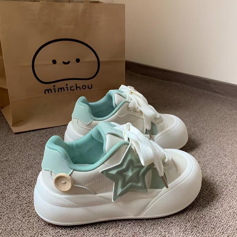 Zhao Ruth niche board shoes spring new milk fufu little white shoes versatile casual shoes women's round head