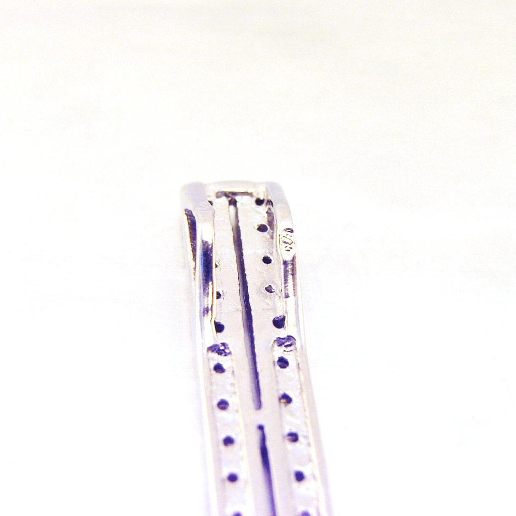 Les Trésors De Lily [F0338] - Silver Pendant 'Etincelle' White
