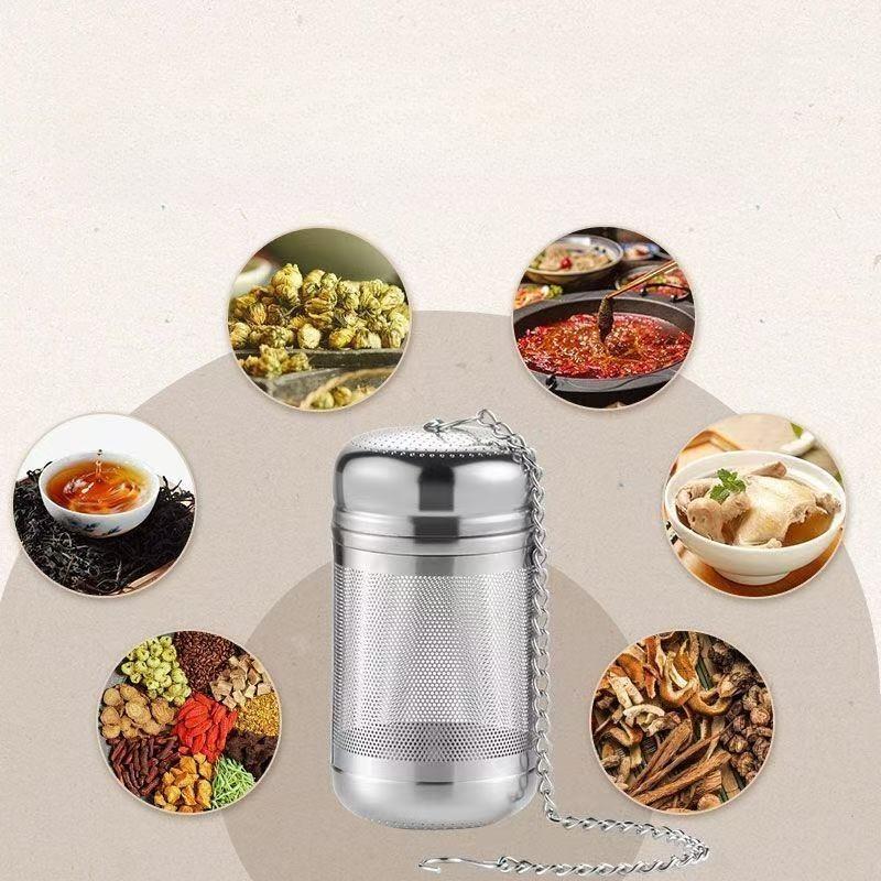 Tea leak tea partition ultra-fine filter tea filter stainless steel Weibao household halogen seasoning ball tea water separator