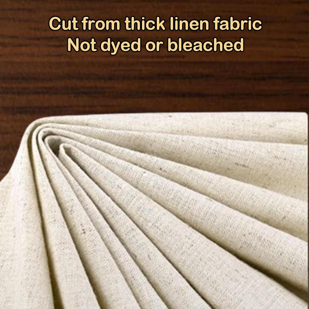 3Pcs Linen Cloth for Bread Baking 14x18 Inches Tea Towels for Baking Sourdough Bread Proofing Towel Pastry Cloth for Dough, Baguettes, Loaves,