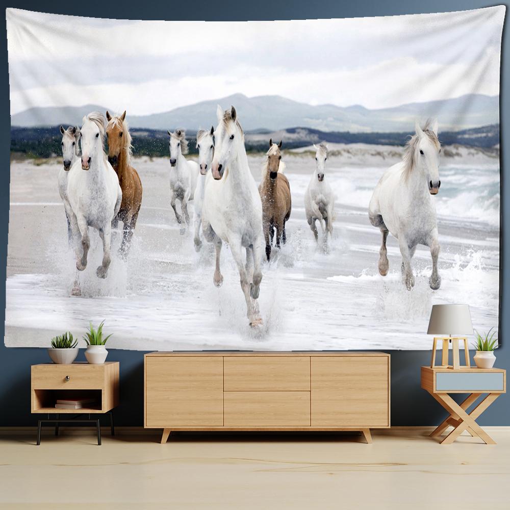 Pentium Horse Print настенный гобелен с 3D цифровой печатью домашний декор настенный — фото 5