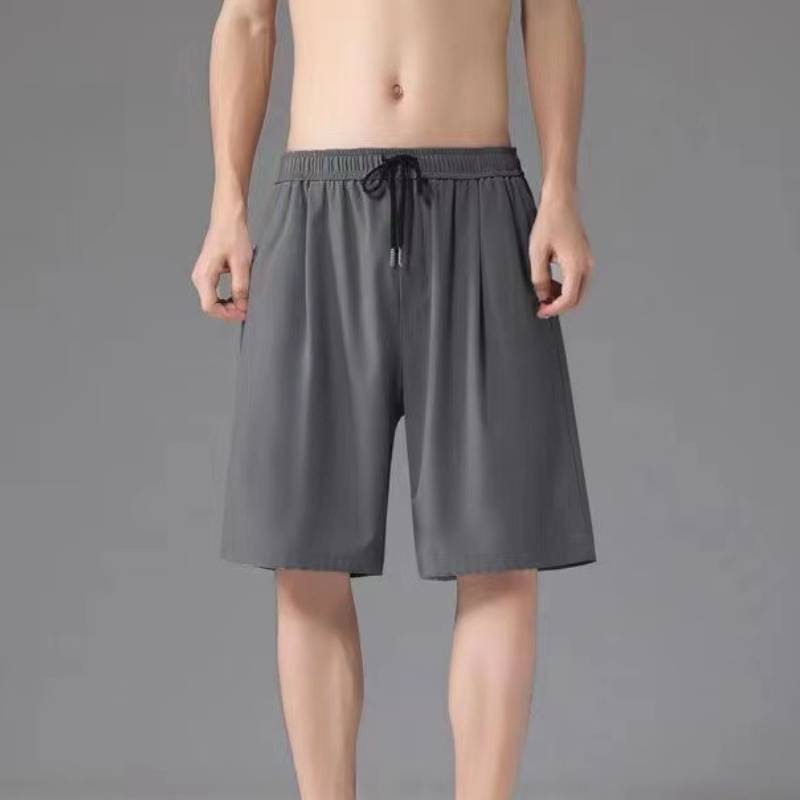Summer Mens Casual Shorts With Bamboo Fiber Material For Beach And Home Wear In Youth Style