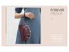 Wrist-Strap Women's Makeup Bag: Cowhide, Double Metal Hinge, Trendy & Fashionable