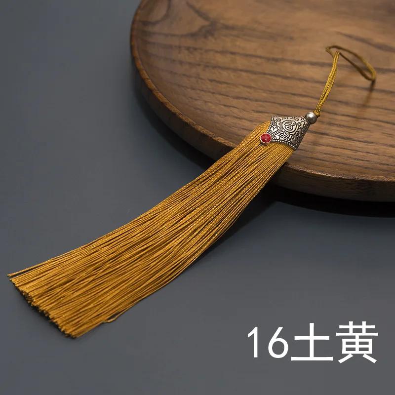 

11cm Lengthened Tassel Clothing Pendant Curtain Charm DIY Sewing Supplies Polyester Tassels for Crafts Curtain Trim Tassels 11cm Length
