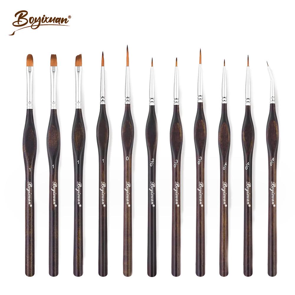 Boyi Xuan Fine Liner Pens: Art Detailing & Watercolor Brush Set 11-piece Set