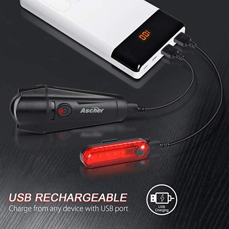 Bike Tail Light USB Rechargeable, 056 Night Riding Warning Cycling Rear Light, Mountain Bike Riding Equipment