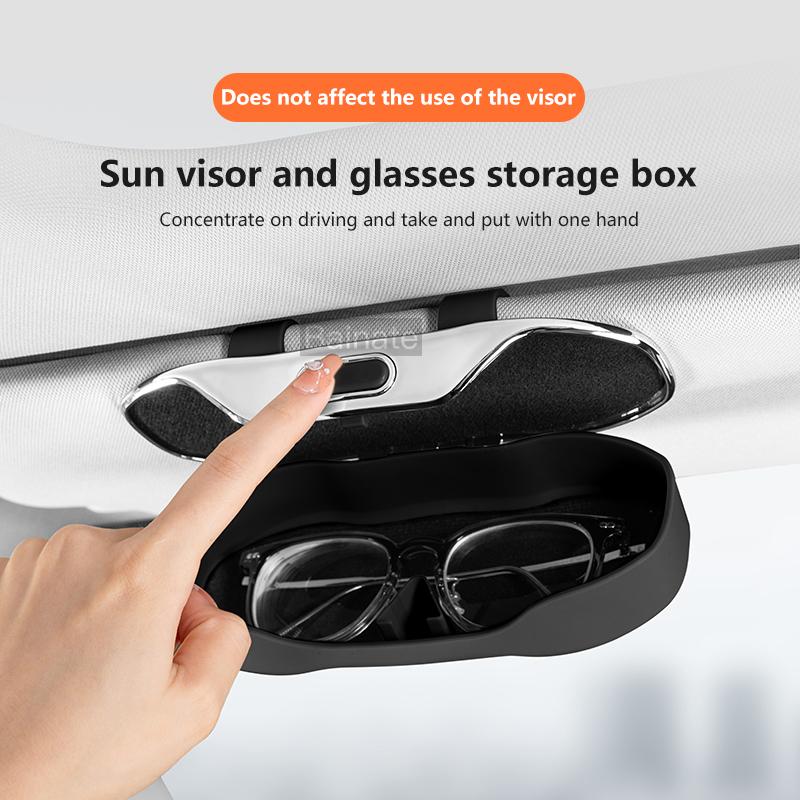 Car Glasses Box Portable For Mazda 2 3 6 Atenza Axela Demio CX3 CX-5 MPS RX-8 CX-30 Sunglasses Holder Auto Visor Eyeglasses Case