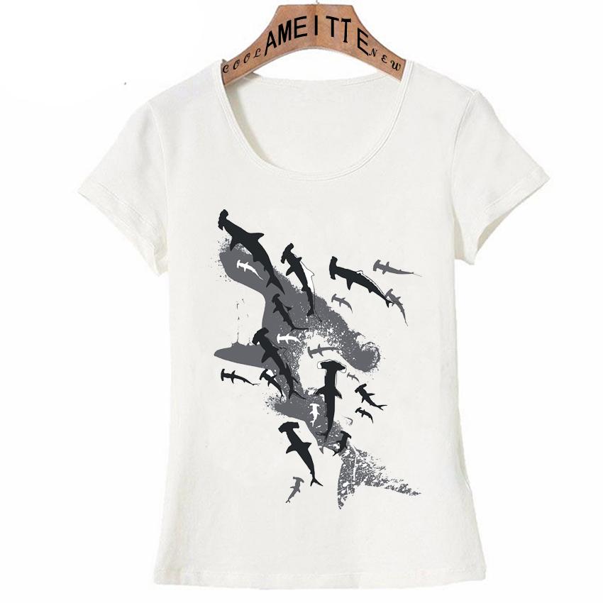 Ameitte Summer Fashion Women Short Sleeve Save The Blue Whale Narwhal Tattoo Print T Shirt