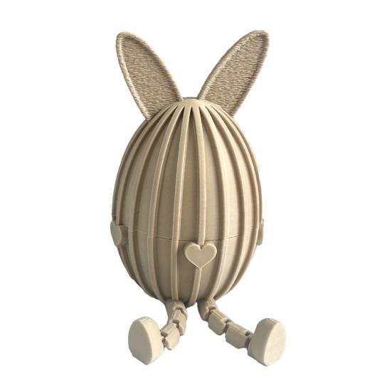 3D tištěné plnitelné velikonoční vajíčko, kloubový ohebný velikonoční zajíček s pohyblivými klouby pro dekoraci stolu, výplň do velikonočního košíku, dárky pro děti i dospělé