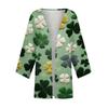 Women's Casual And Fashionable Valentine's Day  Printed Lightweight Mid Length Jacket Cardigan