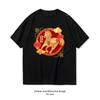 Chinese New Year Zodiac Sign Horse Graphic T Shirts Lunar New Year Woman Man Cotton Shirt 2026 New Year Shortsleev