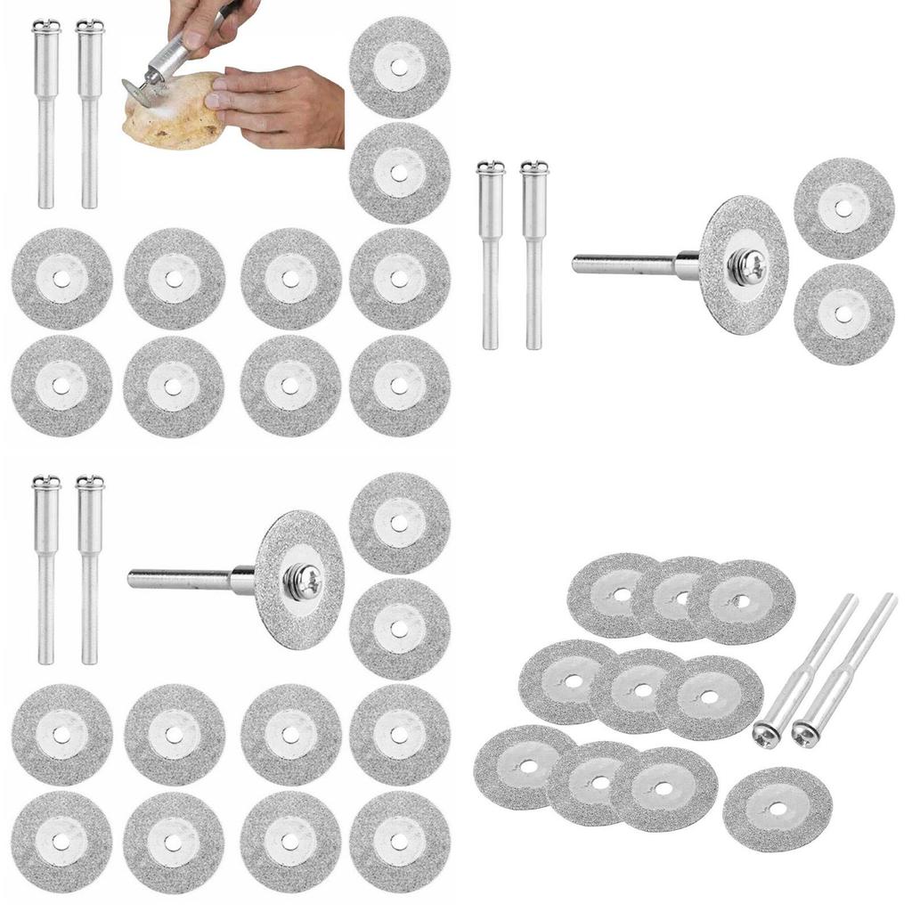 Hardened Diamond Grinding Discs 18mm 10pcs+2 Rods 18g 120 Hardness