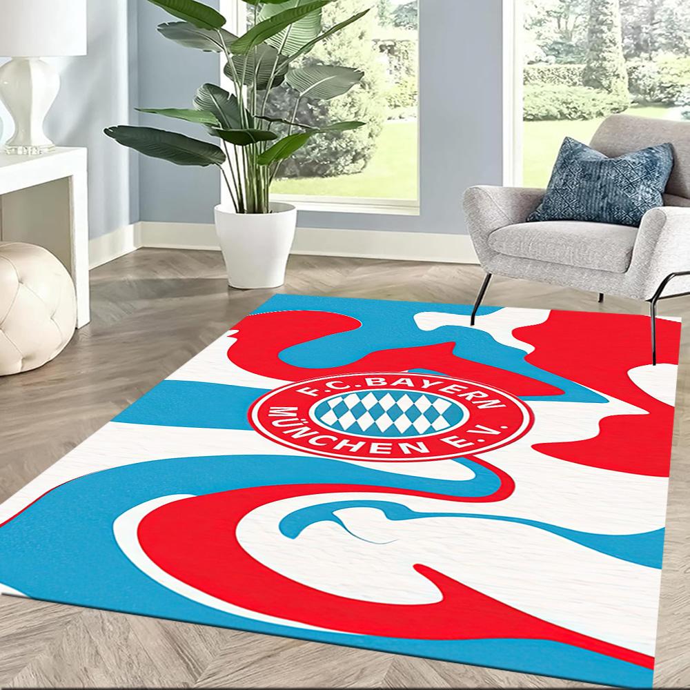 Fc Bayern Munich Uefa Champions League Themed Graphic Square rugs are a great choice for living rooms, bedrooms, home décor, and as gifts.