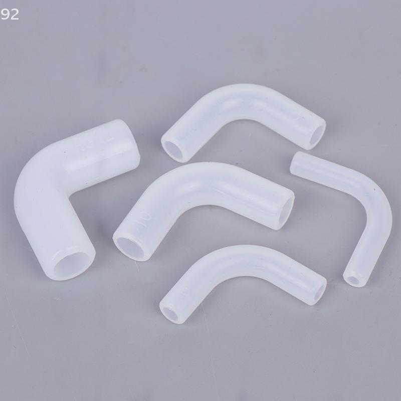 5pcs Silicone Elbow Flexible Repair Joint Hard Tube Soft Connector Elastic Right Angle Rubber Coupling Pipe Irrigation Garden