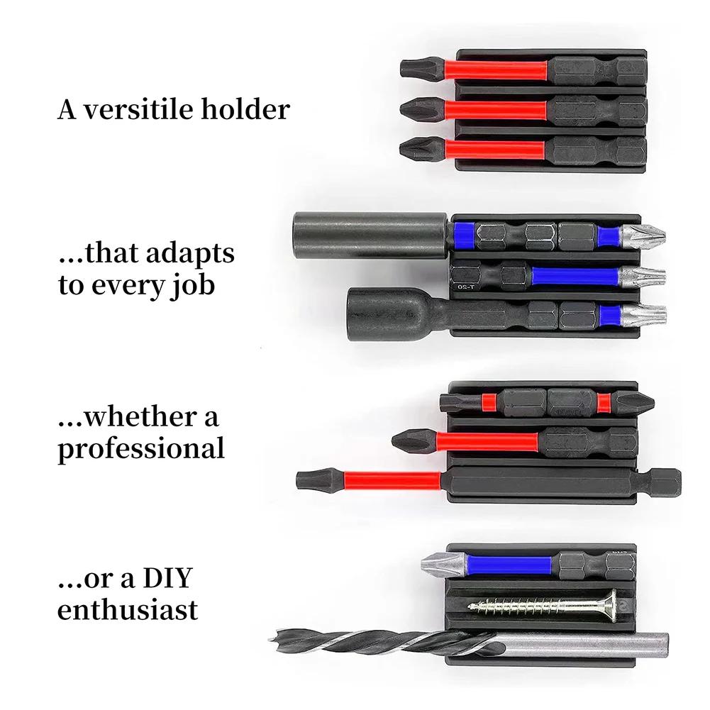 Magnetic Bit Holder for Impact Drivers and Drills for Milwaukee Screwdriver Bits Holder Drill Power Tool Parts 1-6Pcs